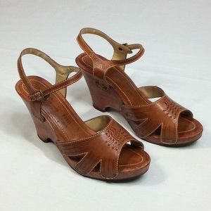 Rapallo Genuine Leather Wedges Size 10
